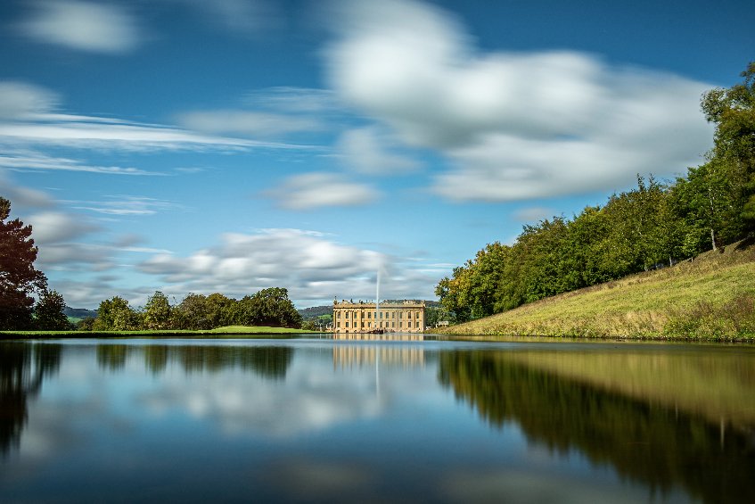 Chatsworth House and Pond